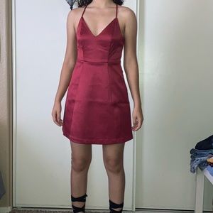express red mini cocktail dress